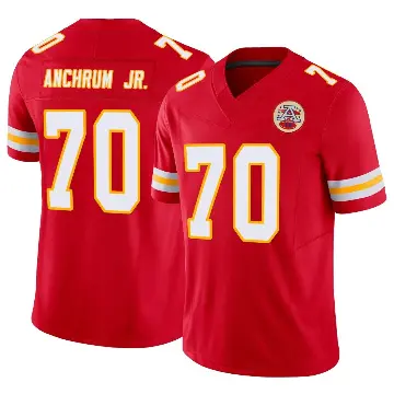 ＃70 Men's Tremayne Anchrum Jr. Red Limited Kansas City Chiefs Vapor F.U.S.E. Jersey