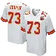 ＃73 Men's Dalton Cooper White Game Kansas City Chiefs Jersey