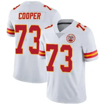 ＃73 Men's Dalton Cooper White Limited Kansas City Chiefs Vapor Untouchable Jersey