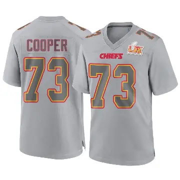 ＃73 Youth Dalton Cooper Gray Game Kansas City Chiefs Atmosphere Fashion Super Bowl LIX Jersey