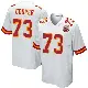 ＃73 Youth Dalton Cooper White Game Kansas City Chiefs Jersey