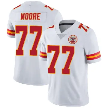 ＃77 Men's Jaylon Moore White Limited Kansas City Chiefs Vapor Untouchable Jersey