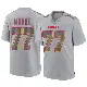 ＃77 Youth Jaylon Moore Gray Game Kansas City Chiefs Atmosphere Fashion Jersey