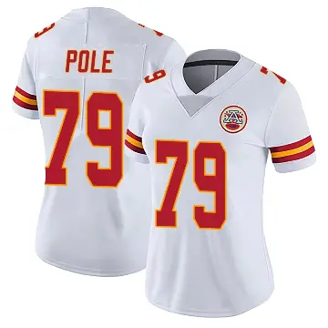 ＃79 Women's Esa Pole White Limited Kansas City Chiefs Vapor Untouchable Jersey