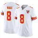 ＃8 Men's Justyn Ross White Limited Kansas City Chiefs Vapor F.U.S.E. Jersey