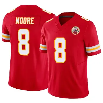 ＃8 Men's Matt Moore Red Limited Kansas City Chiefs Vapor F.U.S.E. Jersey