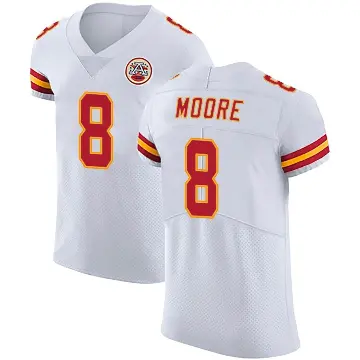 ＃8 Men's Matt Moore White Elite Kansas City Chiefs Vapor Untouchable Jersey