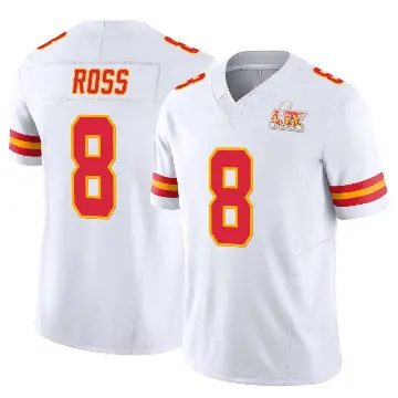 ＃8 Youth Justyn Ross White Limited Kansas City Chiefs Vapor F.U.S.E. Super Bowl LIX Jersey