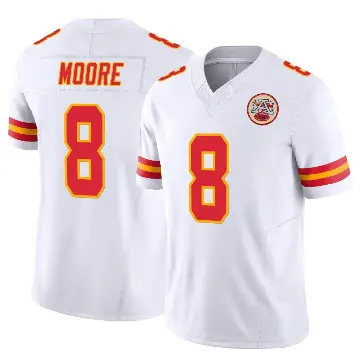 ＃8 Youth Matt Moore White Limited Kansas City Chiefs Vapor F.U.S.E. Jersey