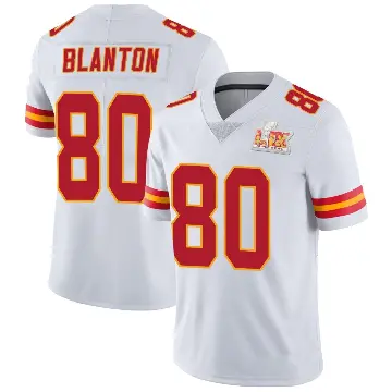 ＃80 Youth Kendall Blanton White Limited Kansas City Chiefs Vapor Untouchable Super Bowl LIX Jersey