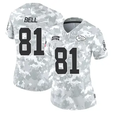 ＃81 Women's Blake Bell Arctic Camo Limited Kansas City Chiefs 2024 Salute to Service Jersey