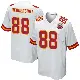＃88 Men's Peyton Hendershot White Game Kansas City Chiefs Jersey