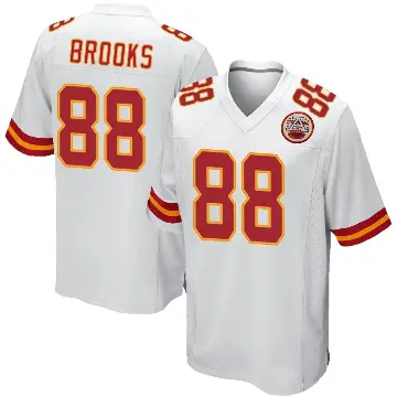 ＃88 Men's Phillip Brooks White Game Kansas City Chiefs Jersey