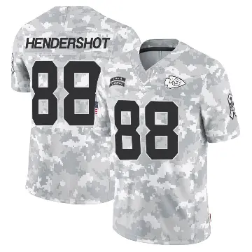 ＃88 Youth Peyton Hendershot Arctic Camo Limited Kansas City Chiefs 2024 Salute to Service Jersey