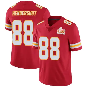 ＃88 Youth Peyton Hendershot Red Limited Kansas City Chiefs Team Color Vapor Untouchable Super Bowl LIX Jersey