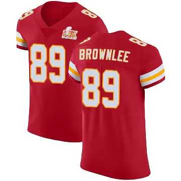 ＃89 Men's Jason Brownlee Red Elite Kansas City Chiefs Team Color Vapor Untouchable Super Bowl LIX Jersey