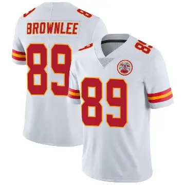 ＃89 Men's Jason Brownlee White Limited Kansas City Chiefs Vapor Untouchable Jersey