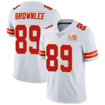 ＃89 Youth Jason Brownlee White Limited Kansas City Chiefs Vapor Untouchable Super Bowl LIX Jersey