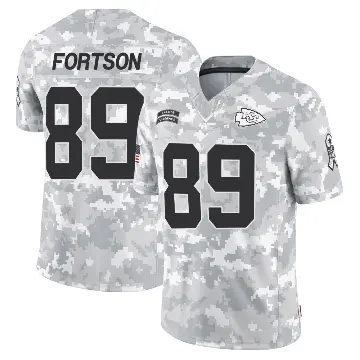 ＃89 Youth Jody Fortson Arctic Camo Limited Kansas City Chiefs 2024 Salute to Service Jersey