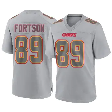 ＃89 Youth Jody Fortson Gray Game Kansas City Chiefs Atmosphere Fashion Jersey