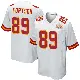 ＃89 Youth Jody Fortson White Game Kansas City Chiefs Super Bowl LIX Jersey