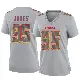 ＃95 Women's Chris Jones Gray Game Kansas City Chiefs Atmosphere Fashion Jersey