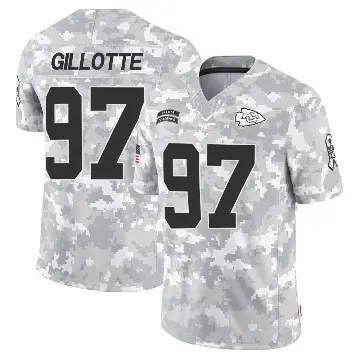 ＃97 Men's Ashton Gillotte Arctic Camo Limited Kansas City Chiefs 2024 Salute to Service Jersey