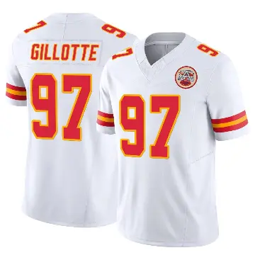 ＃97 Men's Ashton Gillotte White Limited Kansas City Chiefs Vapor F.U.S.E. Jersey