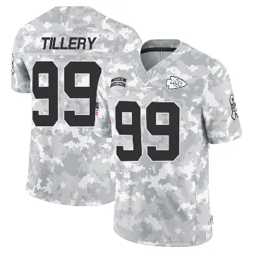 ＃99 Youth Jerry Tillery Arctic Camo Limited Kansas City Chiefs 2024 Salute to Service Jersey