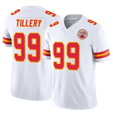 ＃99 Youth Jerry Tillery White Limited Kansas City Chiefs Vapor F.U.S.E. Jersey