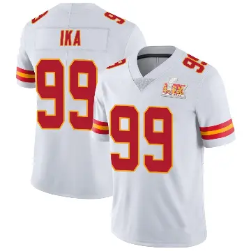 ＃99 Youth Siaki Ika White Limited Kansas City Chiefs Vapor Untouchable Super Bowl LIX Jersey